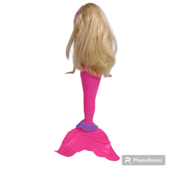 BARBIE Dreamtopia 13" Mermaid Doll Light-Up Rainbow Tail Blonde Hair Pink‎ Tiara - Picture 2 of 7